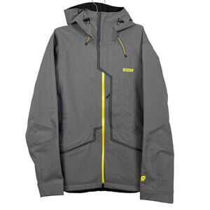 Orage Ed Ski Snowboard Jacket Prime 20 Gray Yellow Large Winter Waterproof